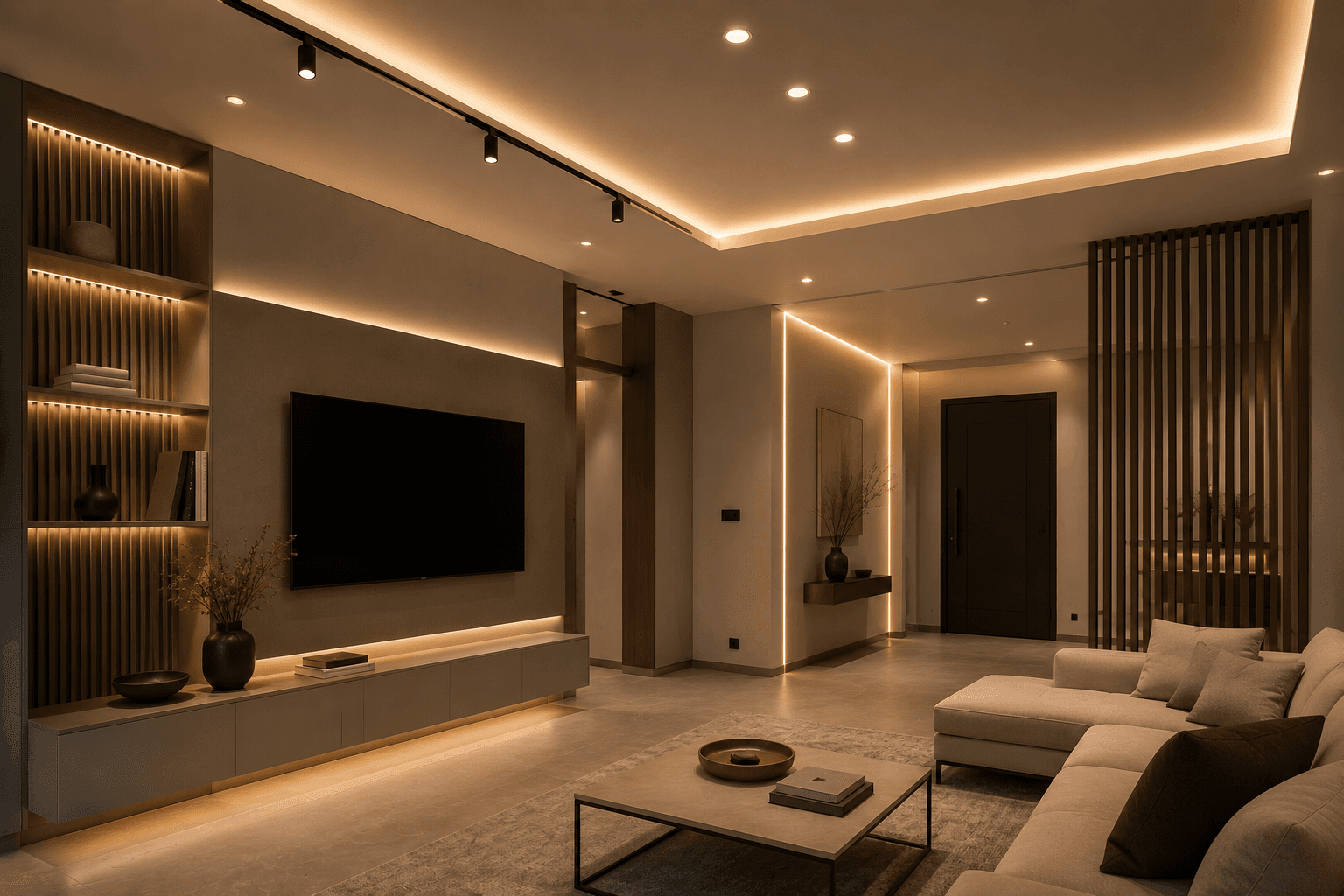 Banyo aydınlatma tasarımı detayı