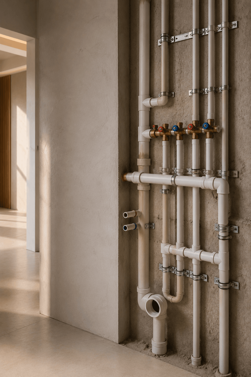 Banyo su tesisatı ve armatür detayı